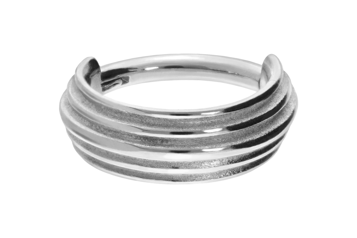 Chirurgenstahl Segmentring Clicker Piercing 5 RINGE